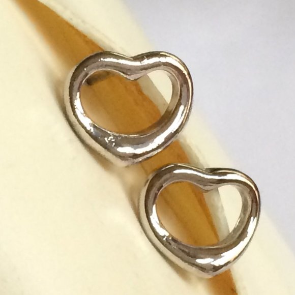 925 Sterling Silver Floating Heart Earrings Hearts Love Valentines Day Gift Box - Picture 8 of 10